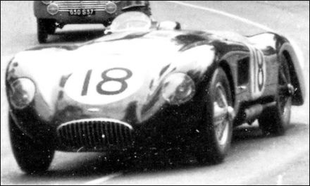 Tony Rolt i Duncan Hamilton - Jaguar C-type.